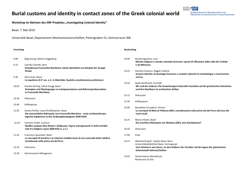 Programm Workshop